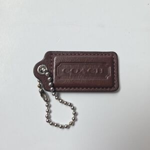 Coach Brown Leather Hang Tag